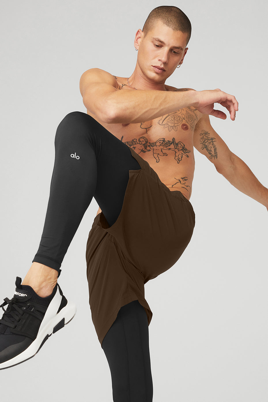 Stability 2-In-1 Pant - Espresso/Black