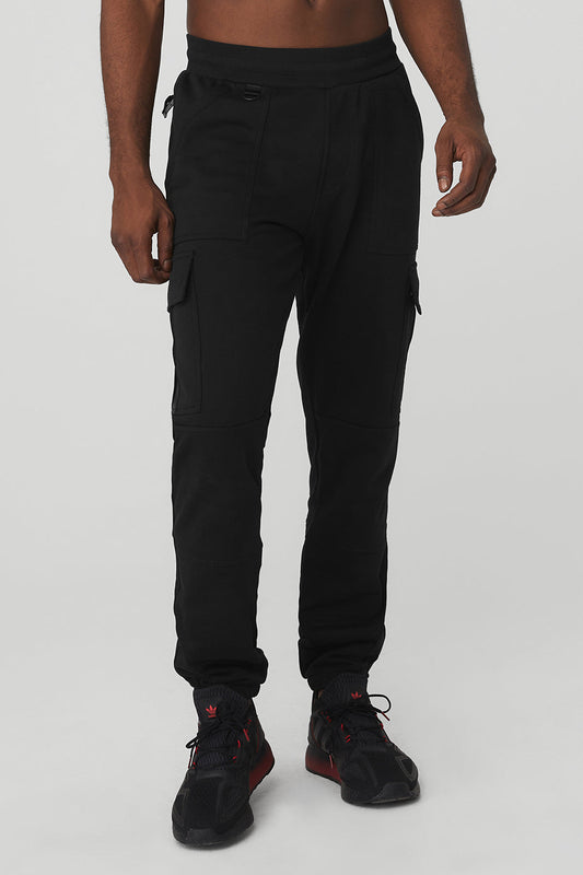 Highline Cargo Sweatpant - Black