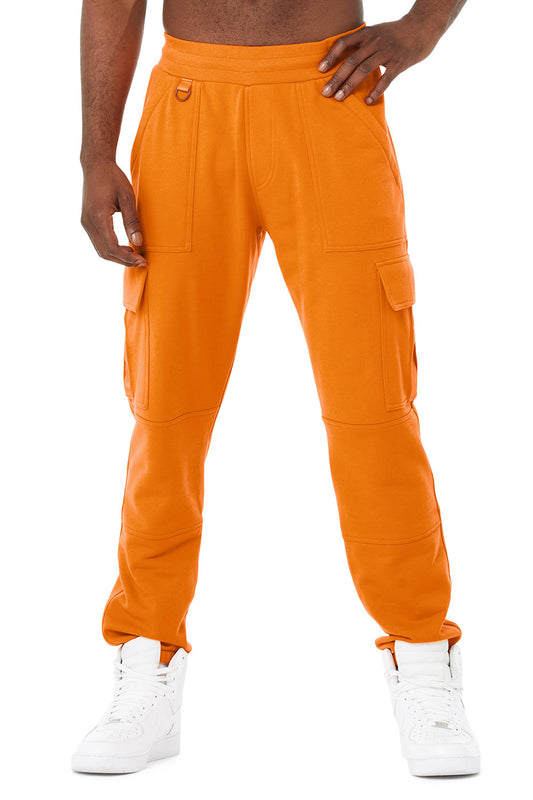 Highline Cargo Sweatpant - Atomic Orange