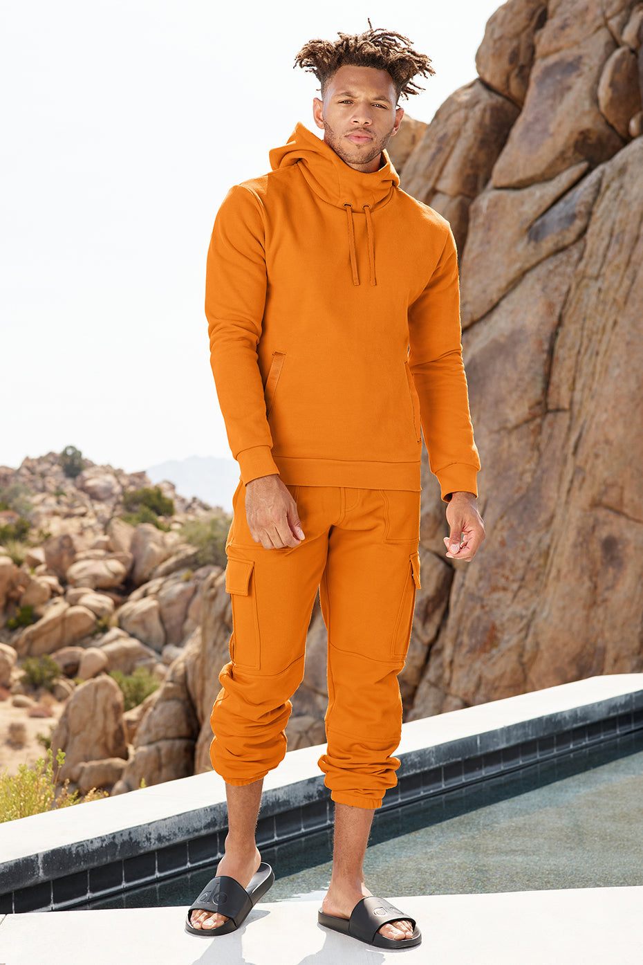 Highline Cargo Sweatpant - Atomic Orange