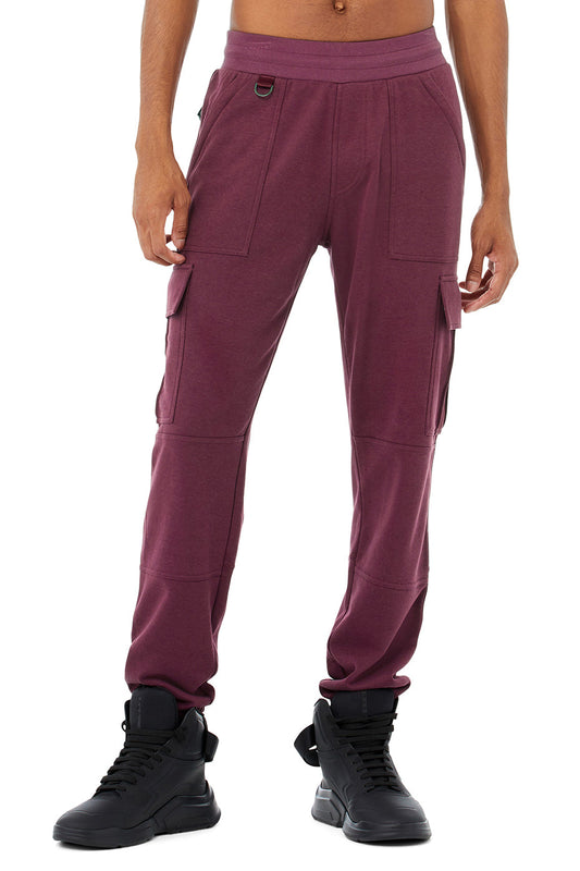 Highline Cargo Sweatpant - Varsity Cardinal