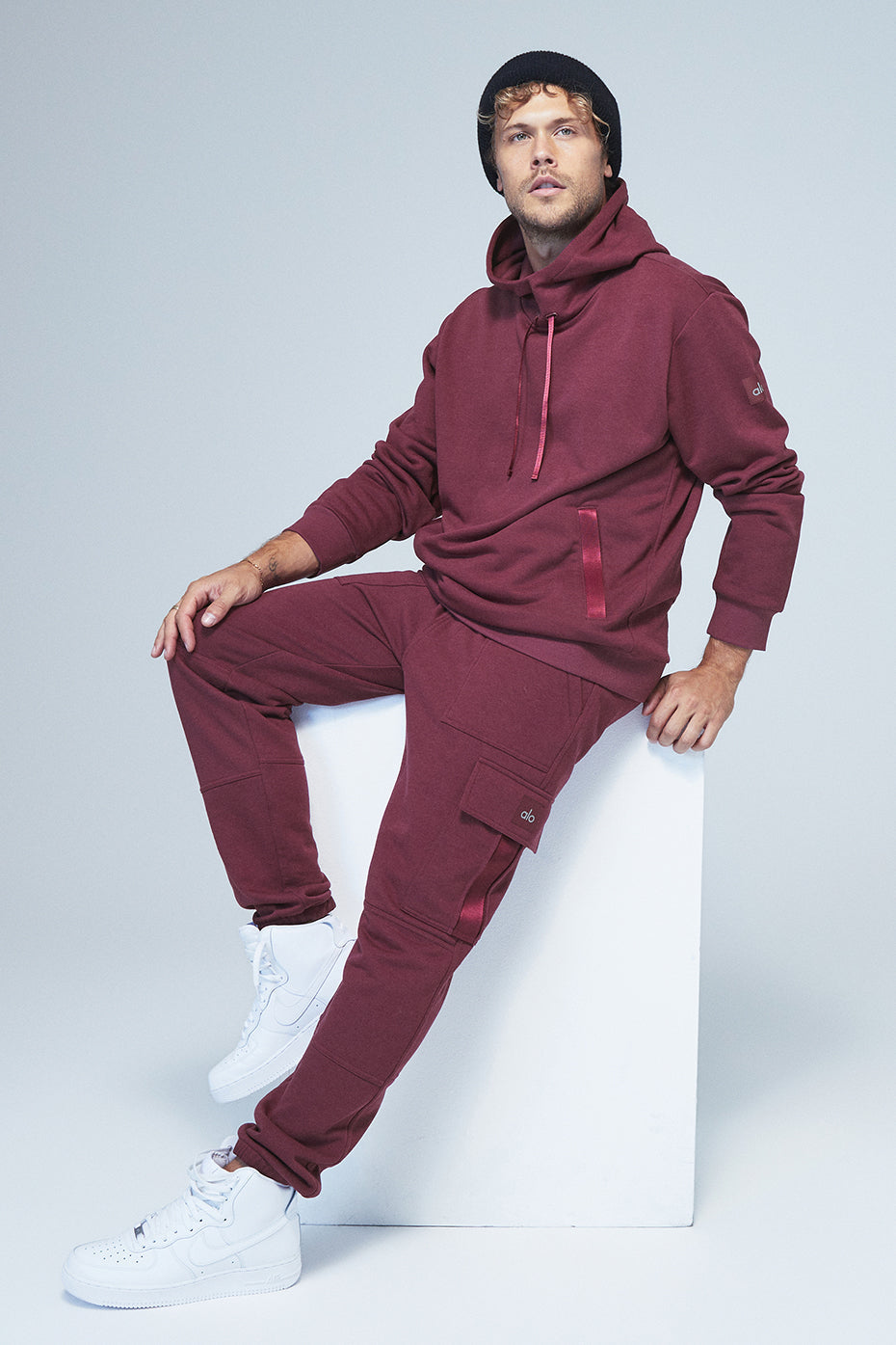 Highline Cargo Sweatpant - Varsity Cardinal
