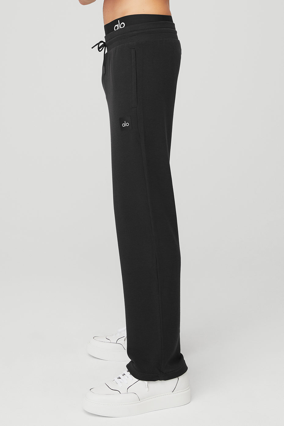 Micro Waffle Fast Break Sweatpant - Black