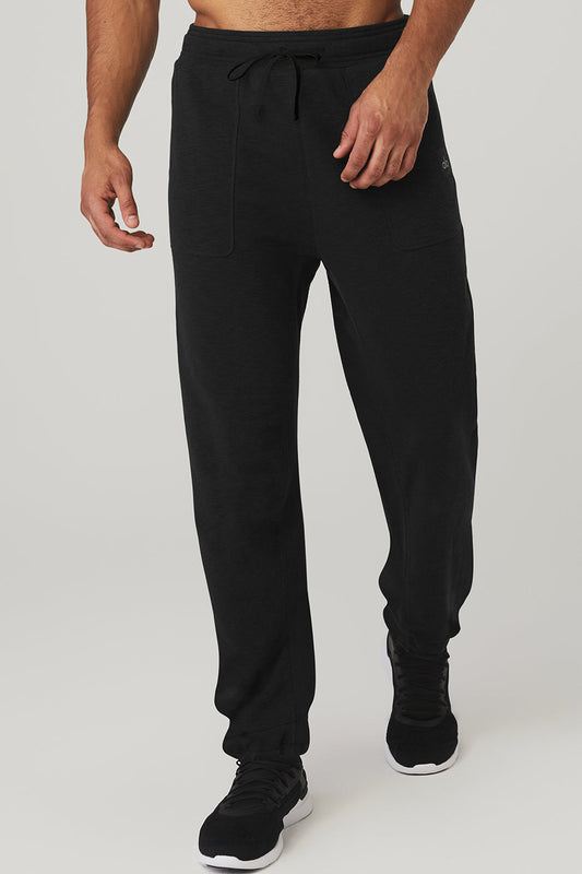The Qualifier Pant - Black Slub