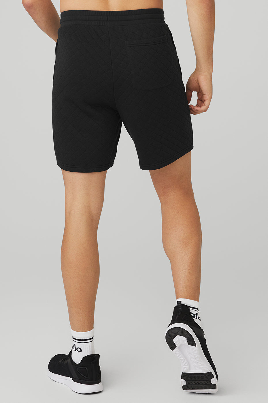 Quilted Stadium Short - Black