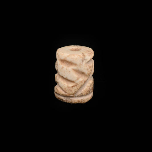 A Mesopotamian Marble Cylinder Seal, Jemdet Nasr Period, ca 3100 - 2700 BCE