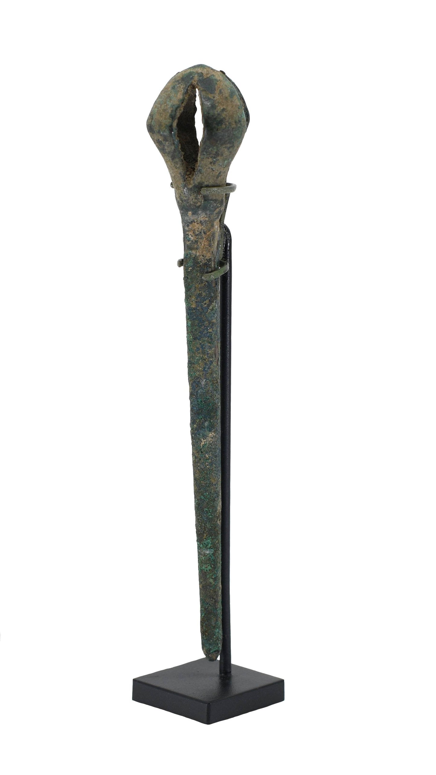 A Luristan Bronze Pin with Open Cage Head, ca. 1200 - 800 BCE