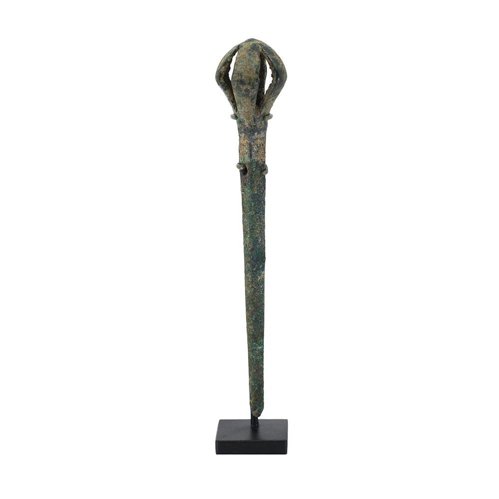 A Luristan Bronze Pin with Open Cage Head, ca. 1200 - 800 BCE