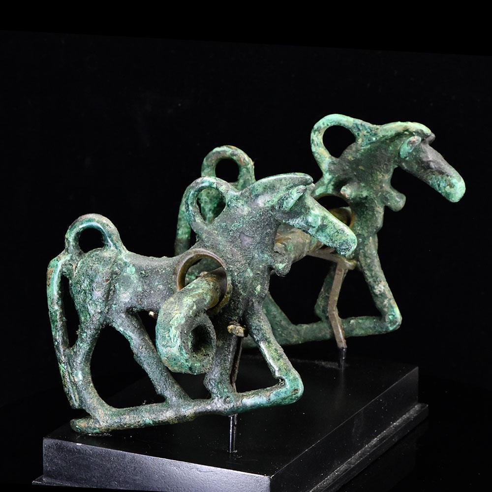 A Luristan Bronze Horse Bit, ca. 1st millenium BCE