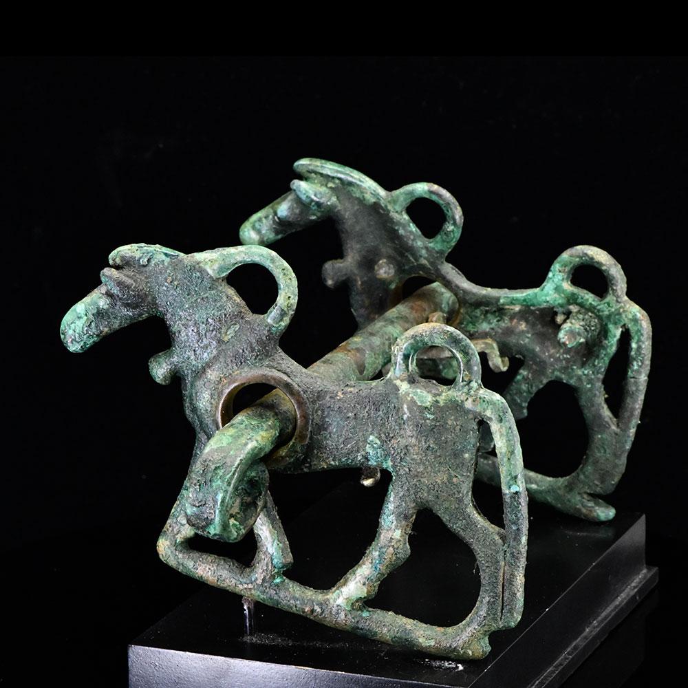 A Luristan Bronze Horse Bit, ca. 1st millenium BCE