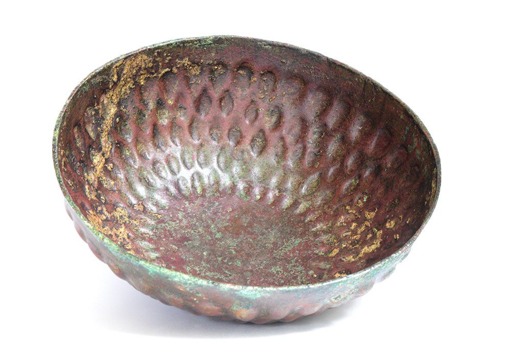 A fine Luristan Hemispherical Bronze Bowl, ca 1200-800 BCE