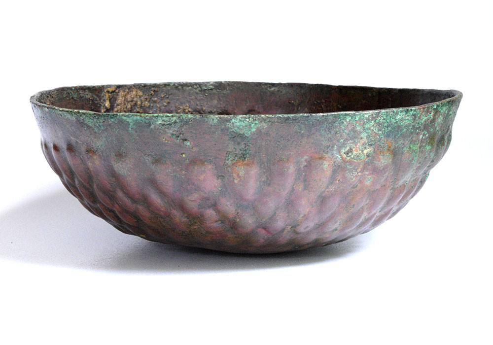 A fine Luristan Hemispherical Bronze Bowl, ca 1200-800 BCE