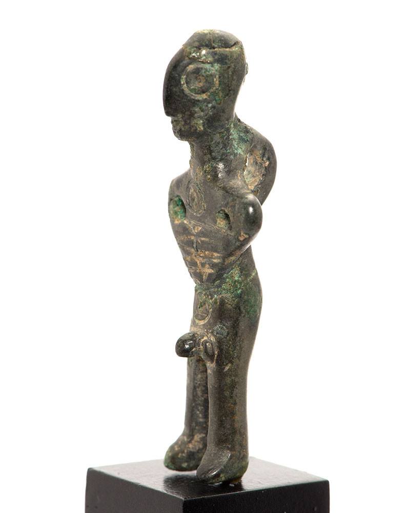 A Luristan Bronze Ithyphallic figure of a Man, ca. 2nd millennium BCE