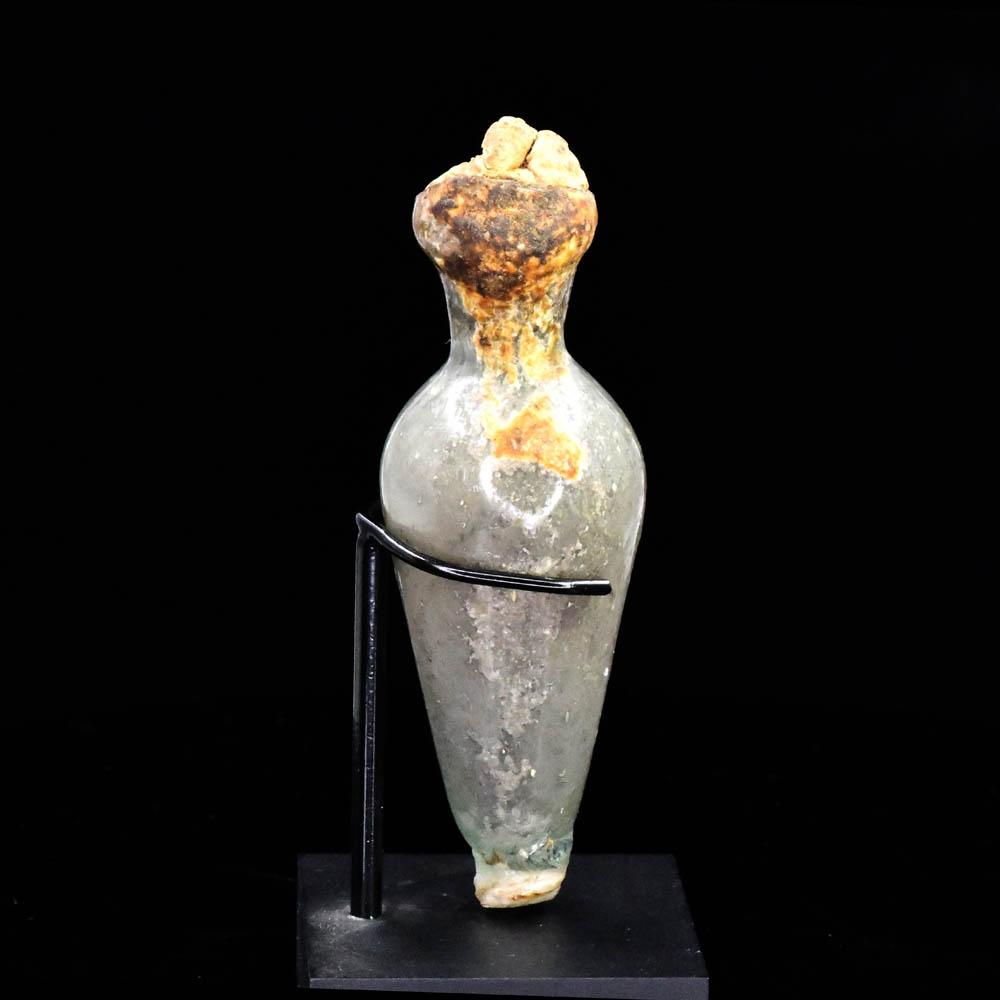 A sealed Islamic Bottle with Contents, ca 7th century CE