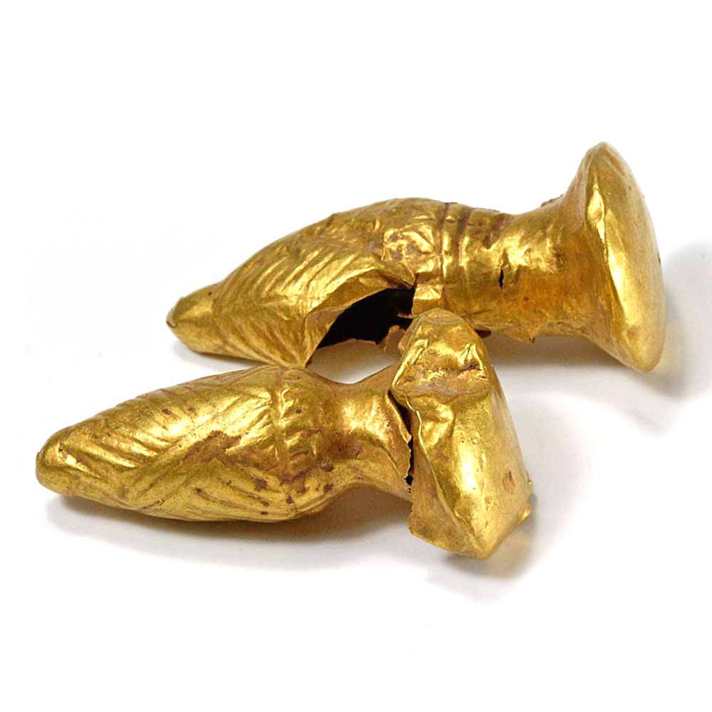 A pair of Anatolian Gold Ear Plugs, Early Bronze Age, ca. 3000 BCE