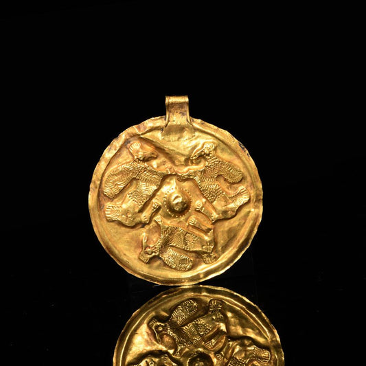 A Western Asiatic Gold Pendant, ca. early 1st millennium BCE