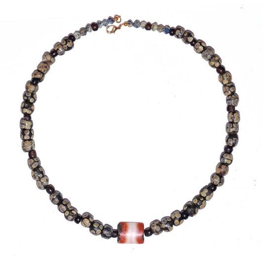 A good Carthaginian Glass "Eye" Bead Necklace, ca. 3rd century BCE