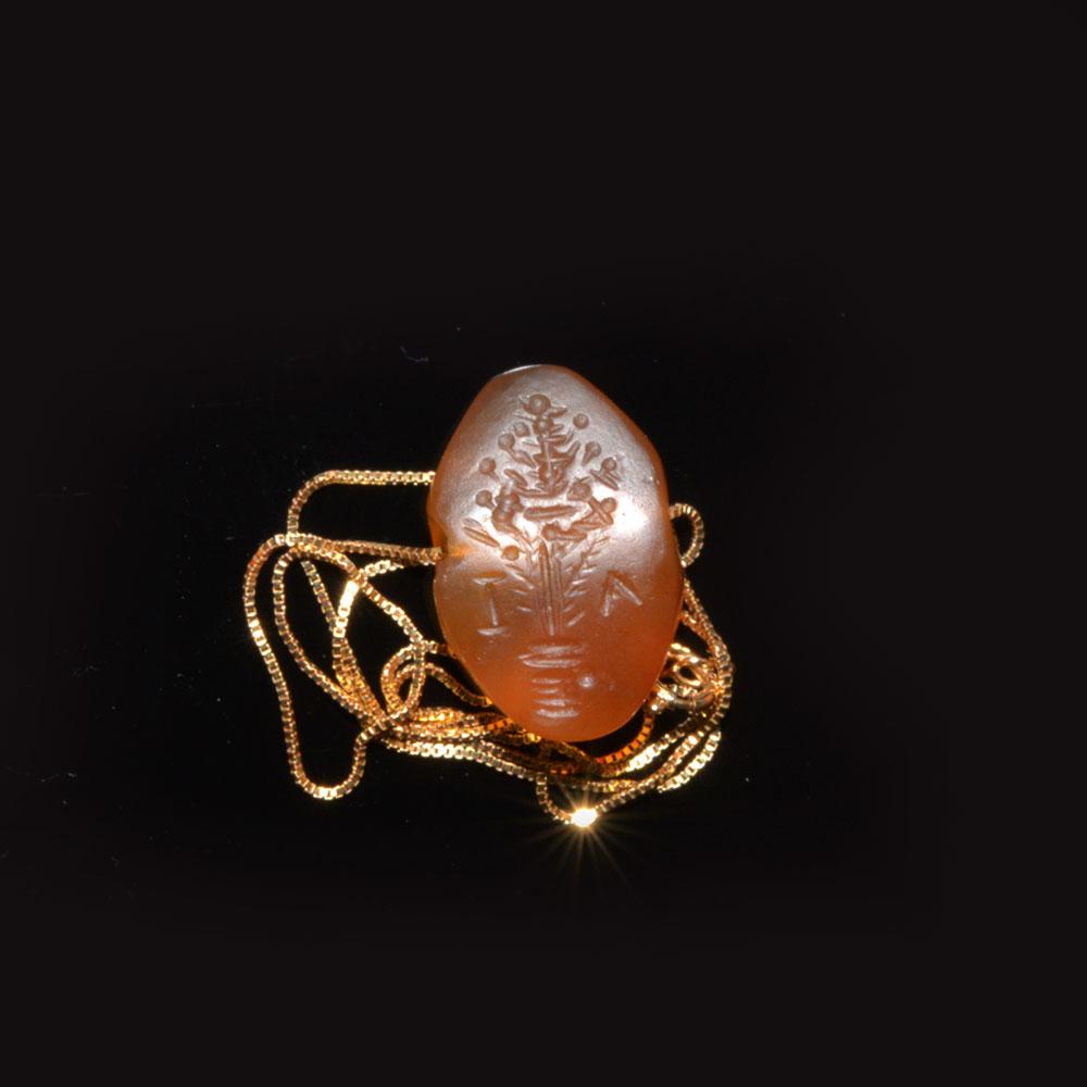 A Near Eastern Carnelian Tree of Life Intaglio, Hellenistic Period, 3rd - 1st century BCE