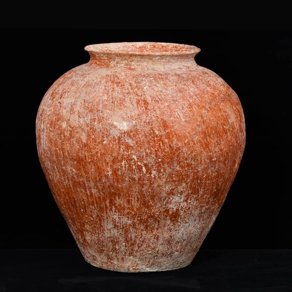 A Canaanite Piriform Redware Jar, Early Bronze Age, ca. 3rd millennium BCE