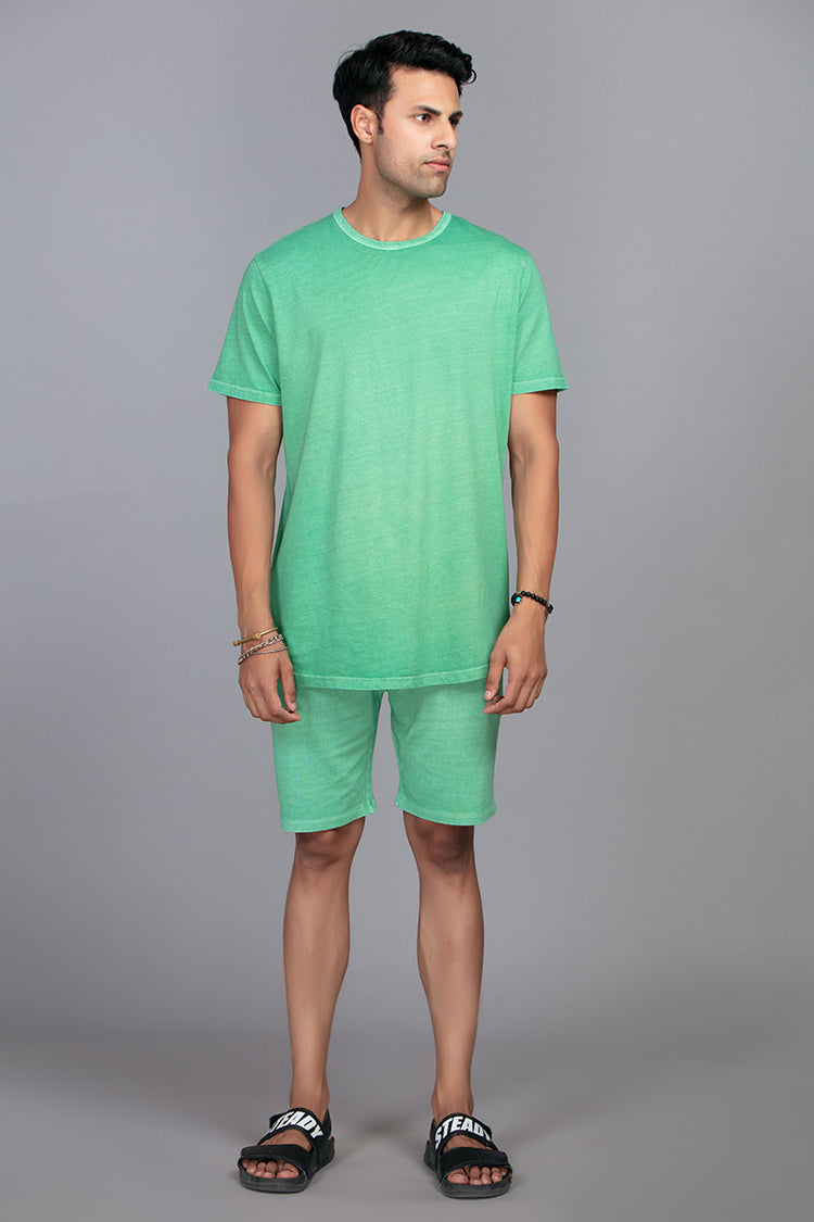 START - Green Custom fit Sand Wash Tee