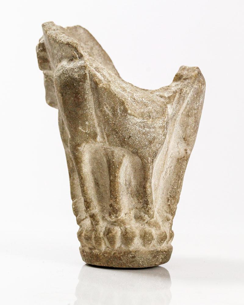 A Sumerian Limestone Bull Cup, Late Uruk/Jemdet Nasr Period, ca. 3100-2900 BCE