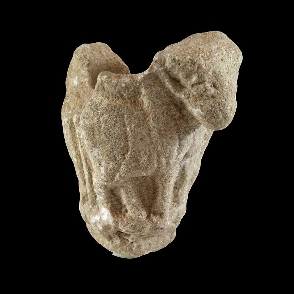 A Sumerian Limestone Bull Cup, Late Uruk/Jemdet Nasr Period, ca. 3100-2900 BCE