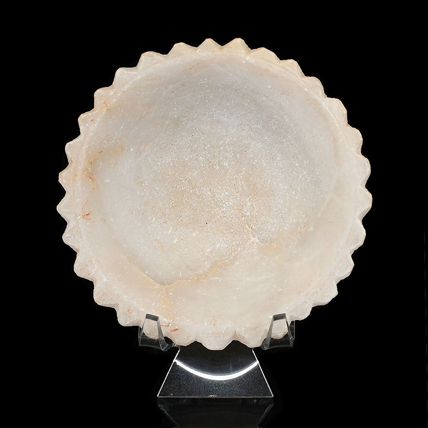 A Sumerian Alabaster Scalloped-Edged Bowl, Early Dynastic IIIa, ca. 2600 – 2500 BCE