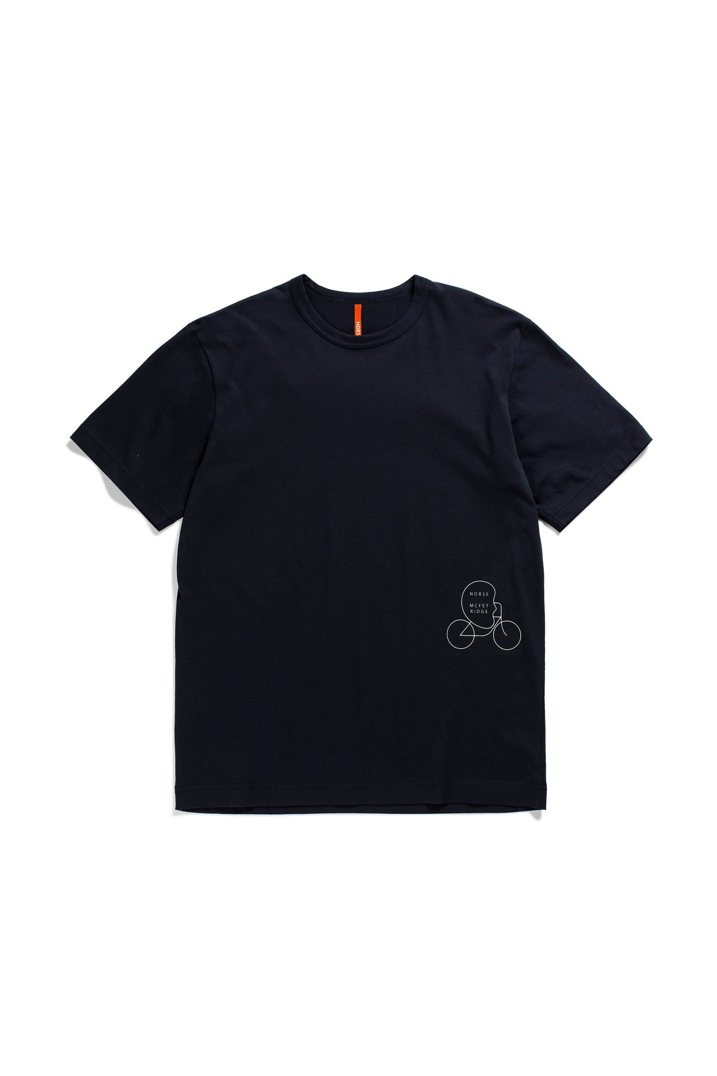Norse Projects x GM Joakim McTechridge Short Sleeve T-Shirt in Dark Navy