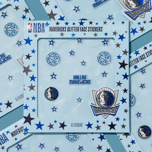 Mavericks Glitter Face Stickers