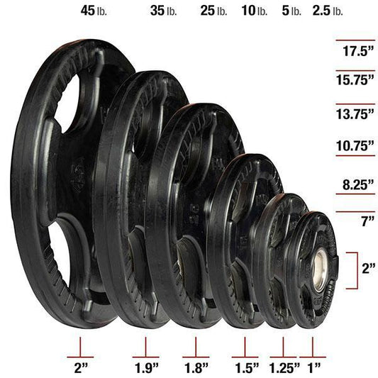 Body Solid OSR300S 300lb Rubber Grip Set