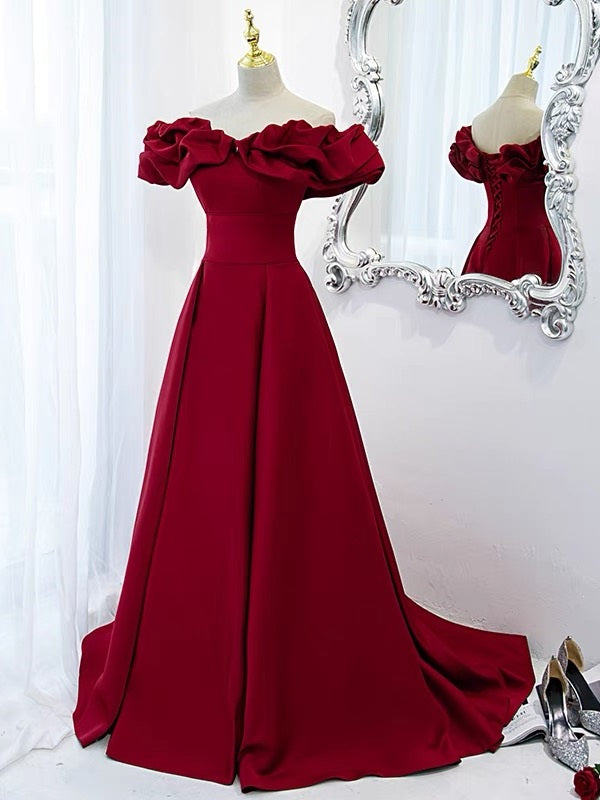 Off the Shoulder Red Prom Dress Black Girl Slays