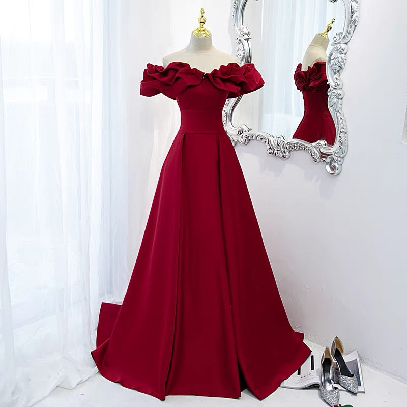 Off the Shoulder Red Prom Dress Black Girl Slays