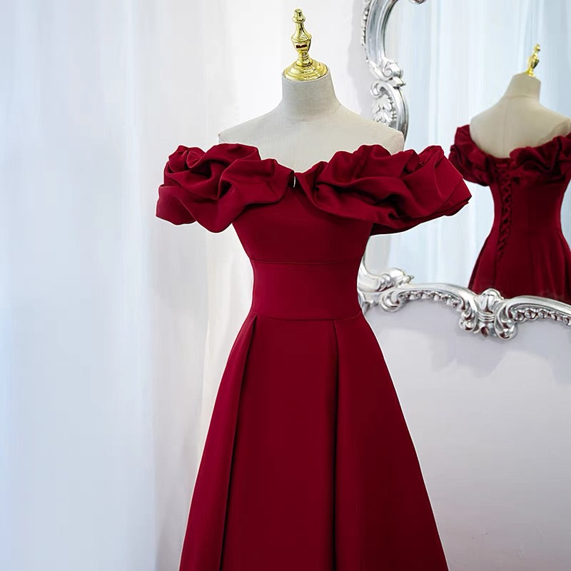 Off the Shoulder Red Prom Dress Black Girl Slays