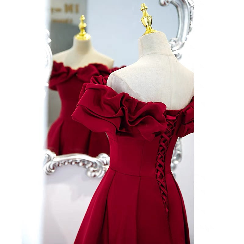 Off the Shoulder Red Prom Dress Black Girl Slays