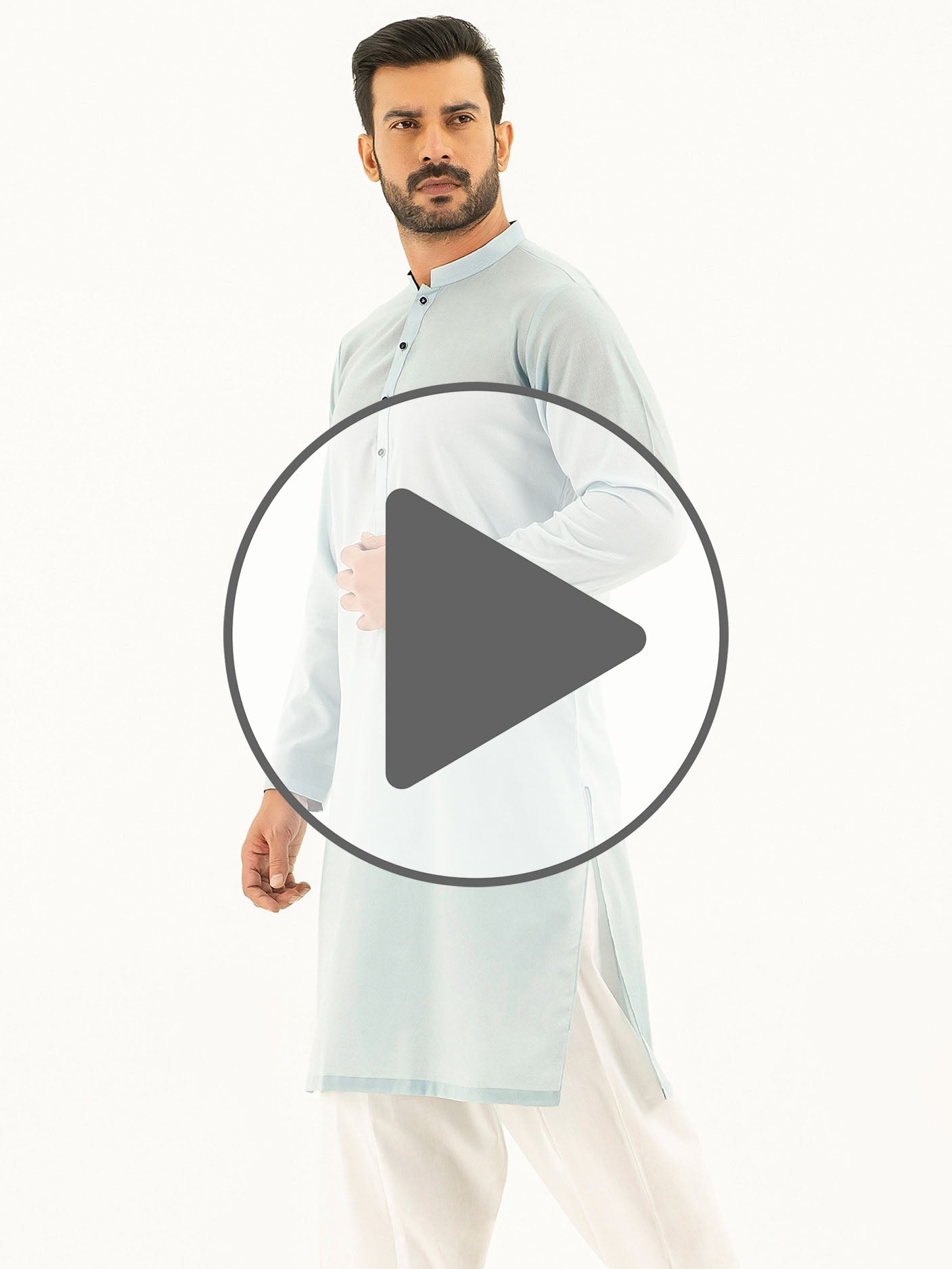 Self Jacquard Kurta