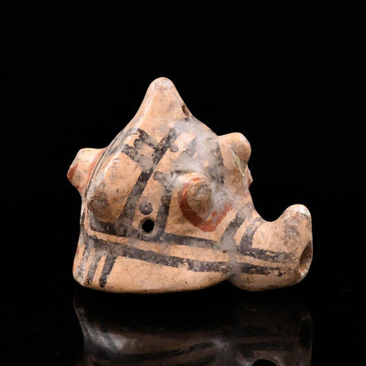 A Costa Rican Pottery Conch Shell Whistle, ca. 800 - 1500 CE