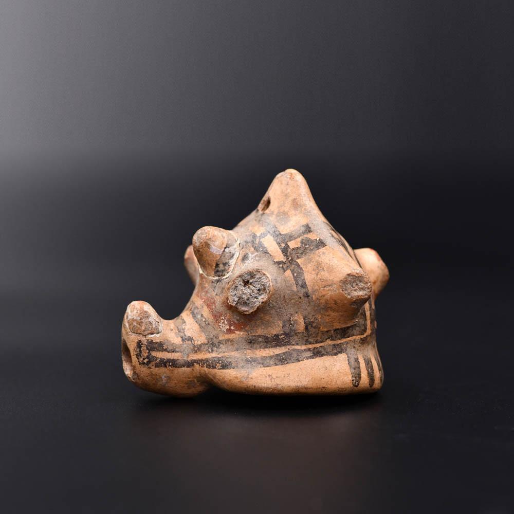 A Costa Rican Pottery Conch Shell Whistle, ca. 800 - 1500 CE