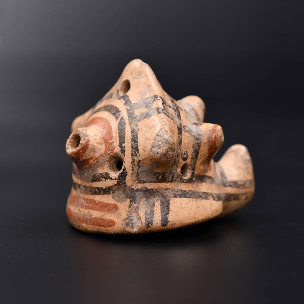 A Costa Rican Pottery Conch Shell Whistle, ca. 800 - 1500 CE