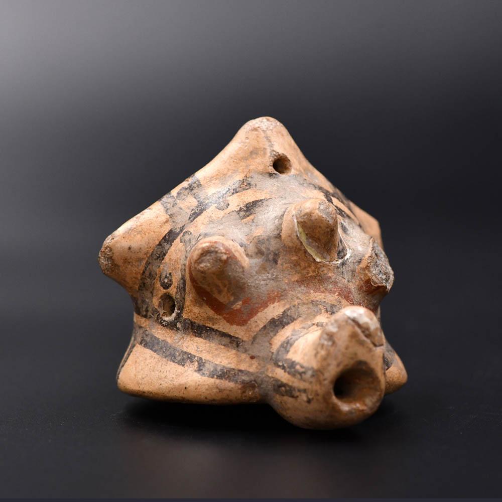 A Costa Rican Pottery Conch Shell Whistle, ca. 800 - 1500 CE