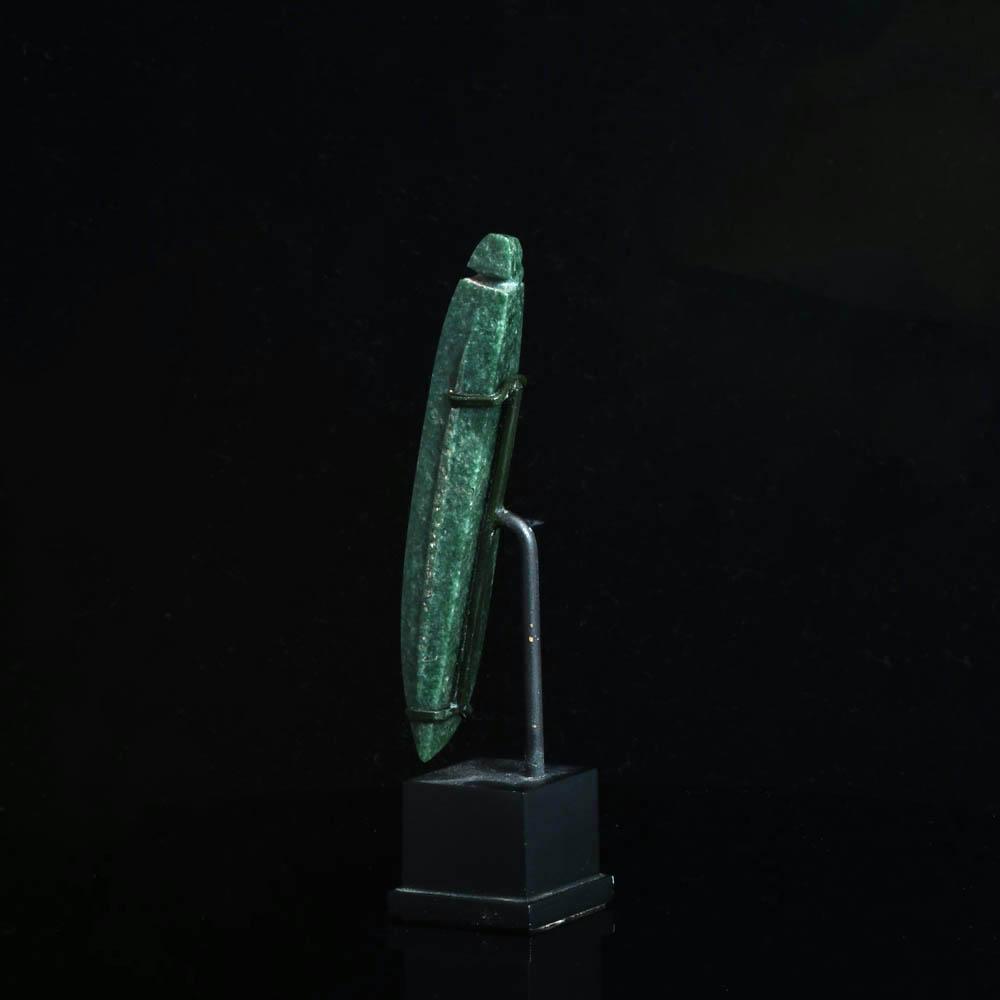 A Nephrite Heirloom Half Celt, Guanacaste, Costa Rica  ca. 800 CE