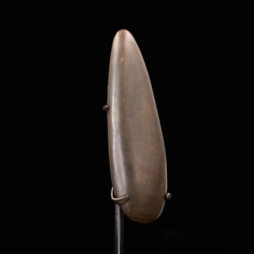 An Olmec Greenstone Celt, Early Formative Period, ca. 1150 to 550 BCE.