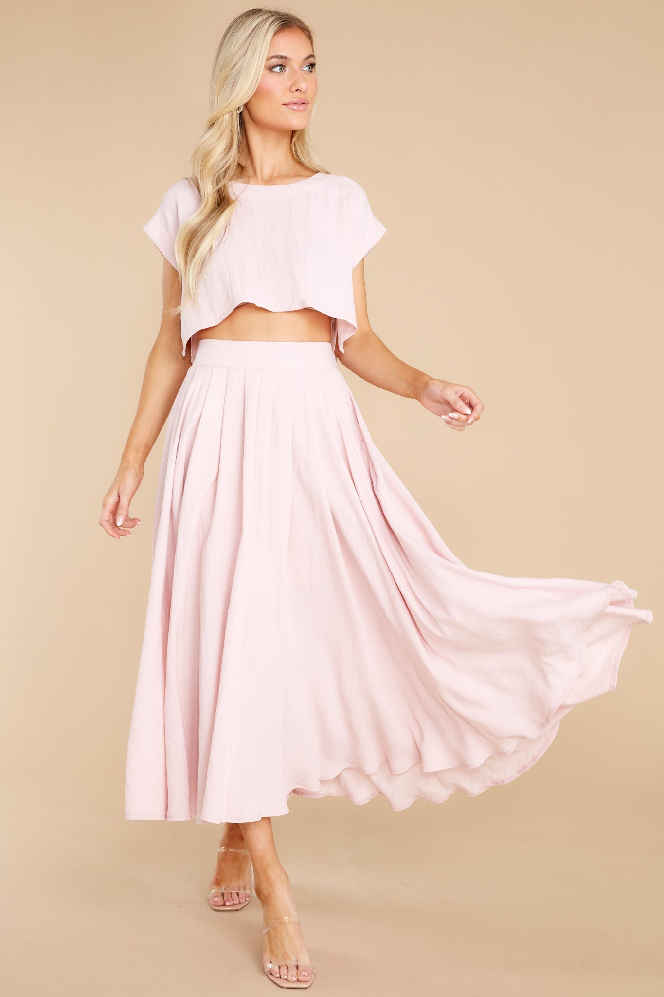 Sweet Memory Of Us Ivory Blush Two Piece Set