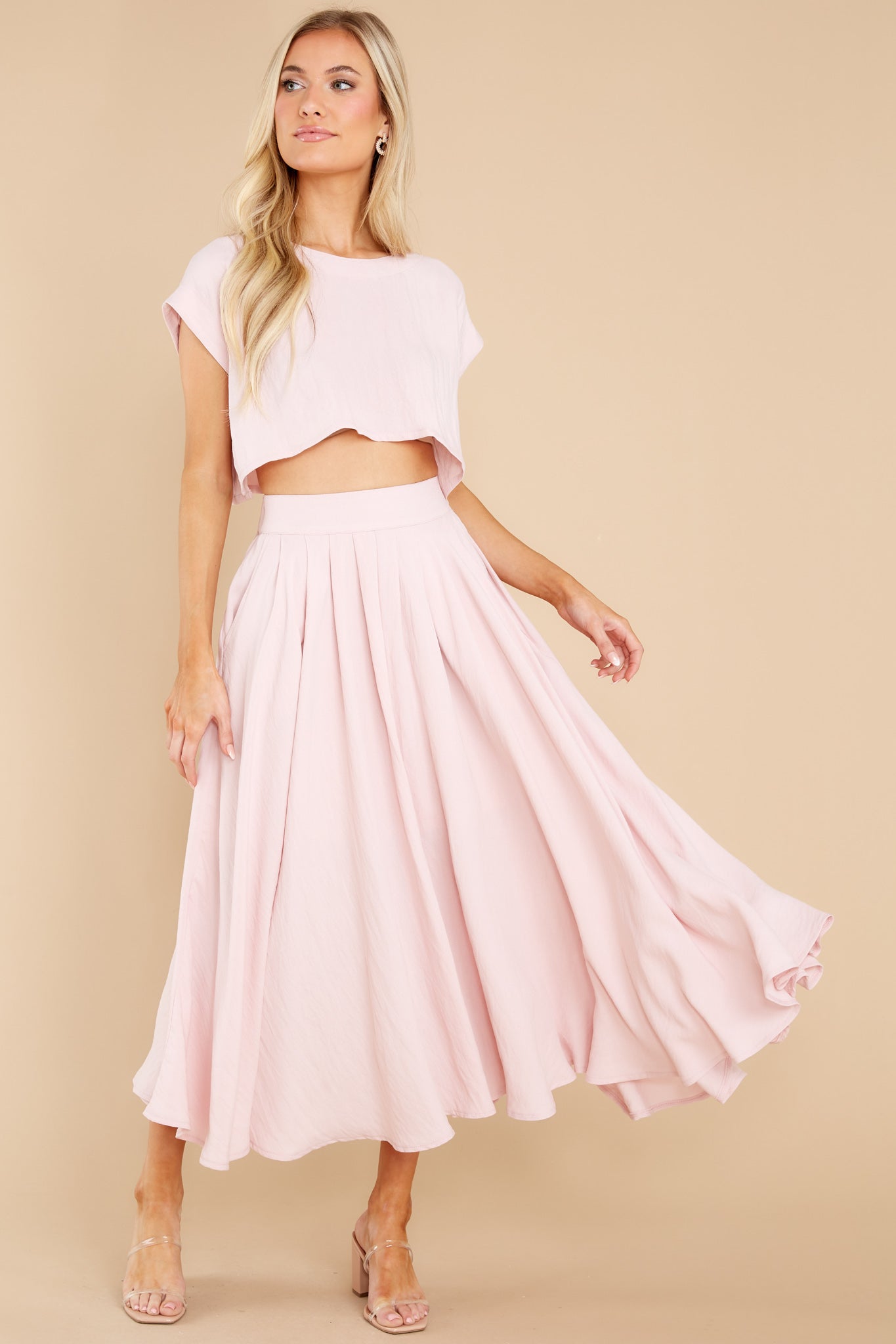 Sweet Memory Of Us Ivory Blush Two Piece Set
