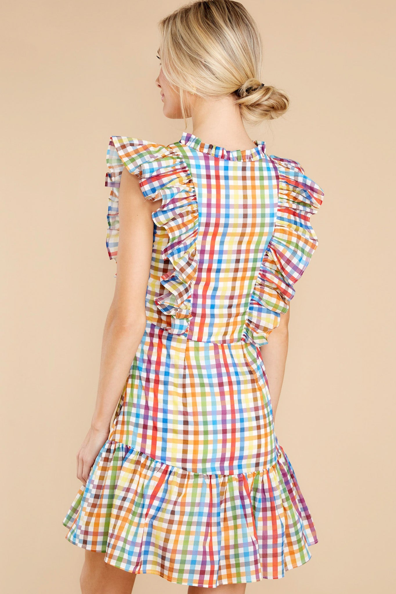Dolly Rainbow Check Dress