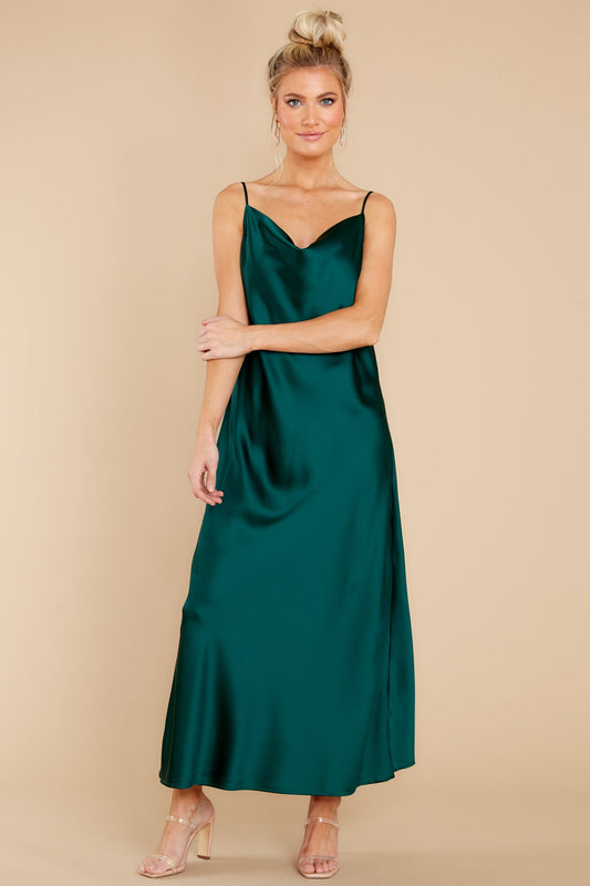 Dash Away All Hunter Green Maxi Dress