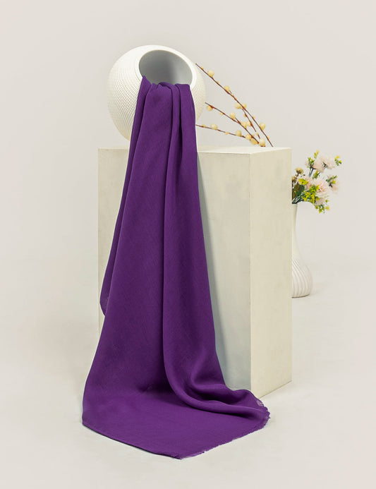 Plain Lawn Hijabs - Purple