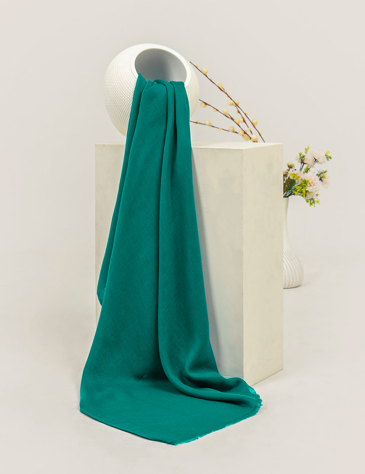 Plain Lawn Hijabs - Teal