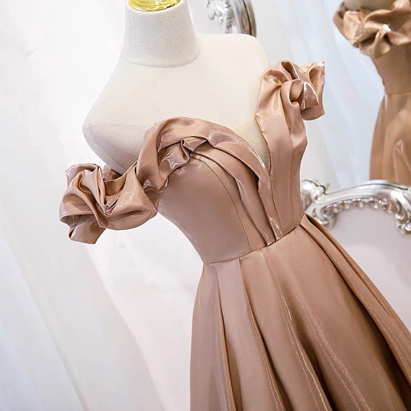 Princess Champagne Ball Gown Prom Dress