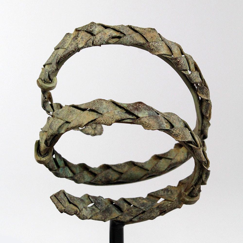 A rare Byzantine Bronze Diadem and Bracelet, ca 4th - 5th century CE