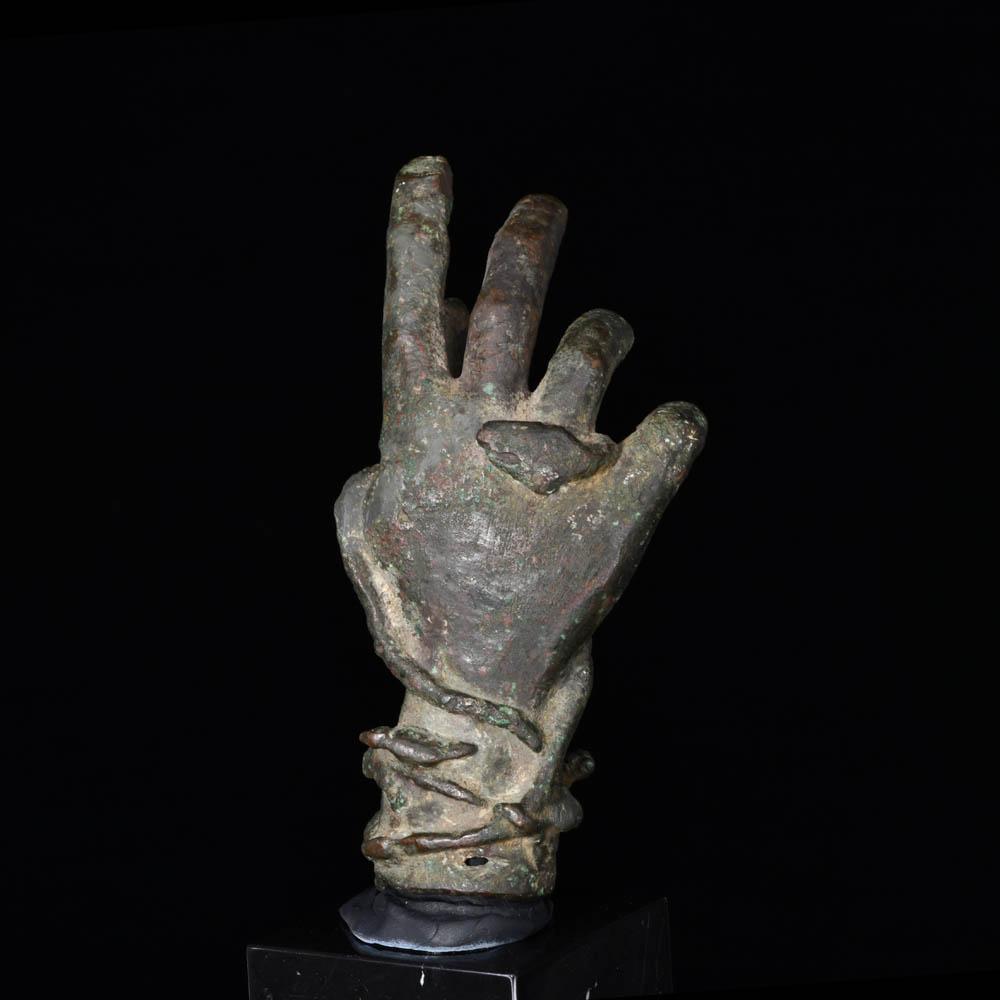 A Roman Bronze hand of Sabazios, Roman Imperial Period, ca. 2nd - 3rd ...